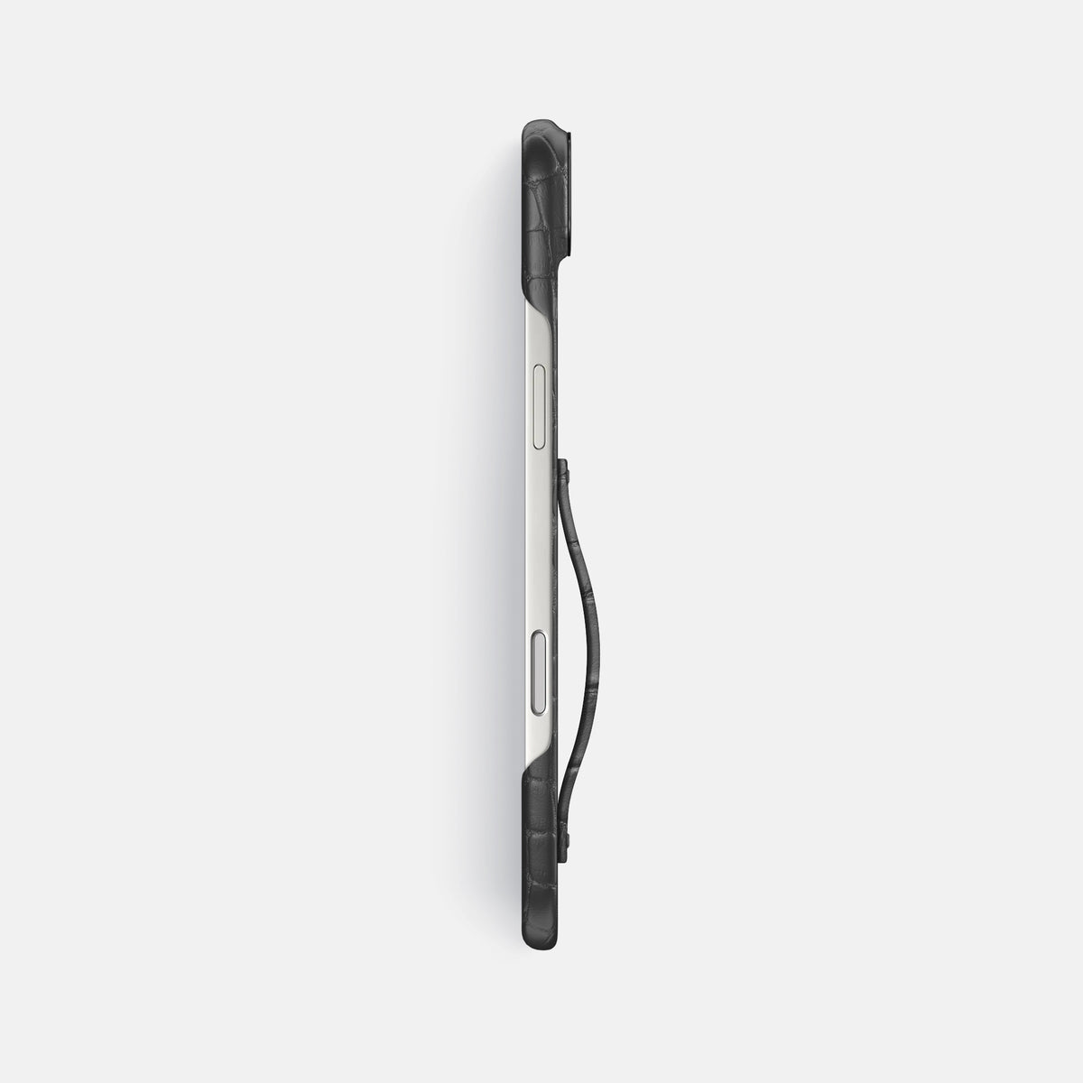 Finger Case For iPhone 17 Air In Alligator -3 | Grey-Black