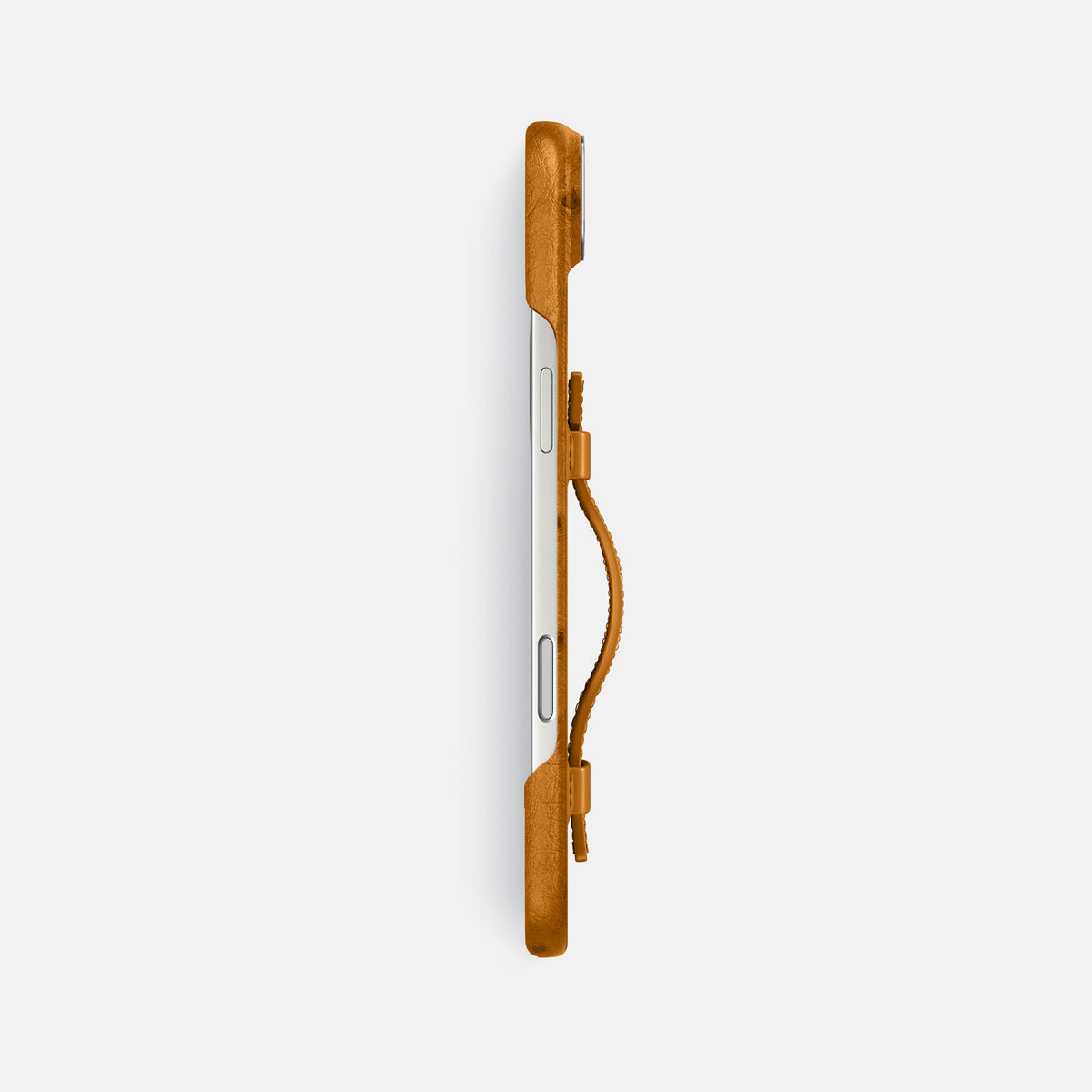 Handle Case For iPhone 17 Air In Ostrich -3 | Chestnut-Steel