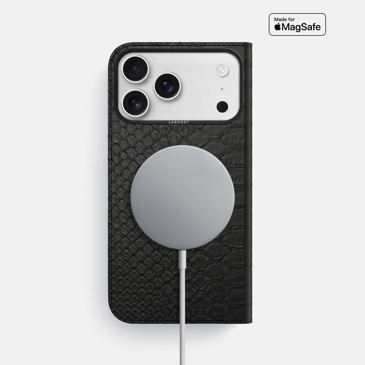 Folio Case For iPhone 17 Pro Max In Python -3 | Black-Black