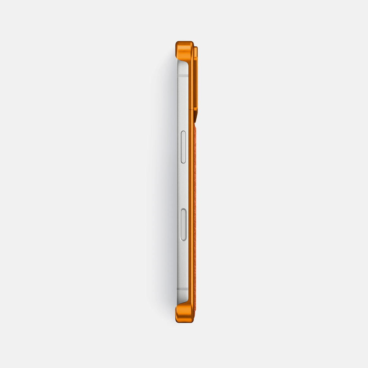 Metal Case For iPhone 17 Pro Max In Calf -3 | Orange-Orange