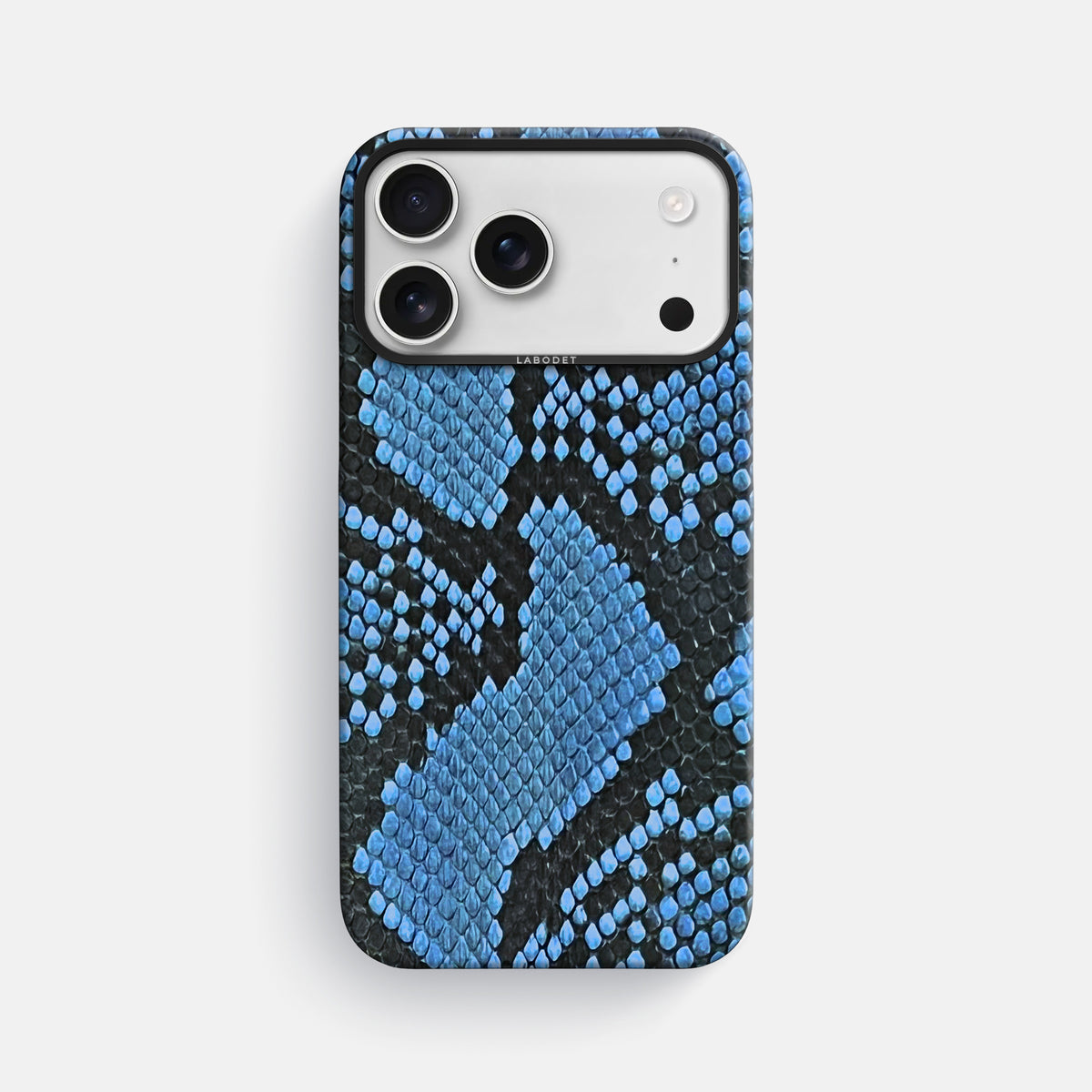 Classic Case For iPhone 17 Pro Max In Deluxe Python -1 | Blue-Jeans-Black