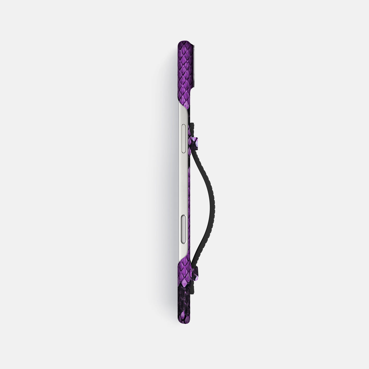 Center Handle For iPhone 17 Air In Deluxe Python -2 | Purple-Steel