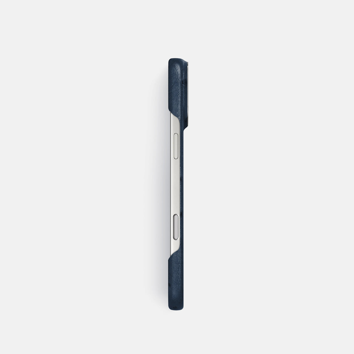 Classic Case For iPhone 17 Pro In Ostrich -3 | Navy-Blue-Steel