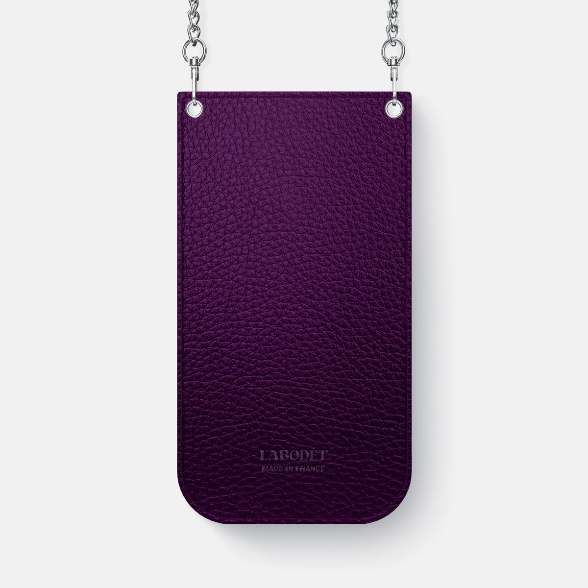 Crossbody Bag For iPhone 17 Pro Max In Calf -3 | Violet-Steel