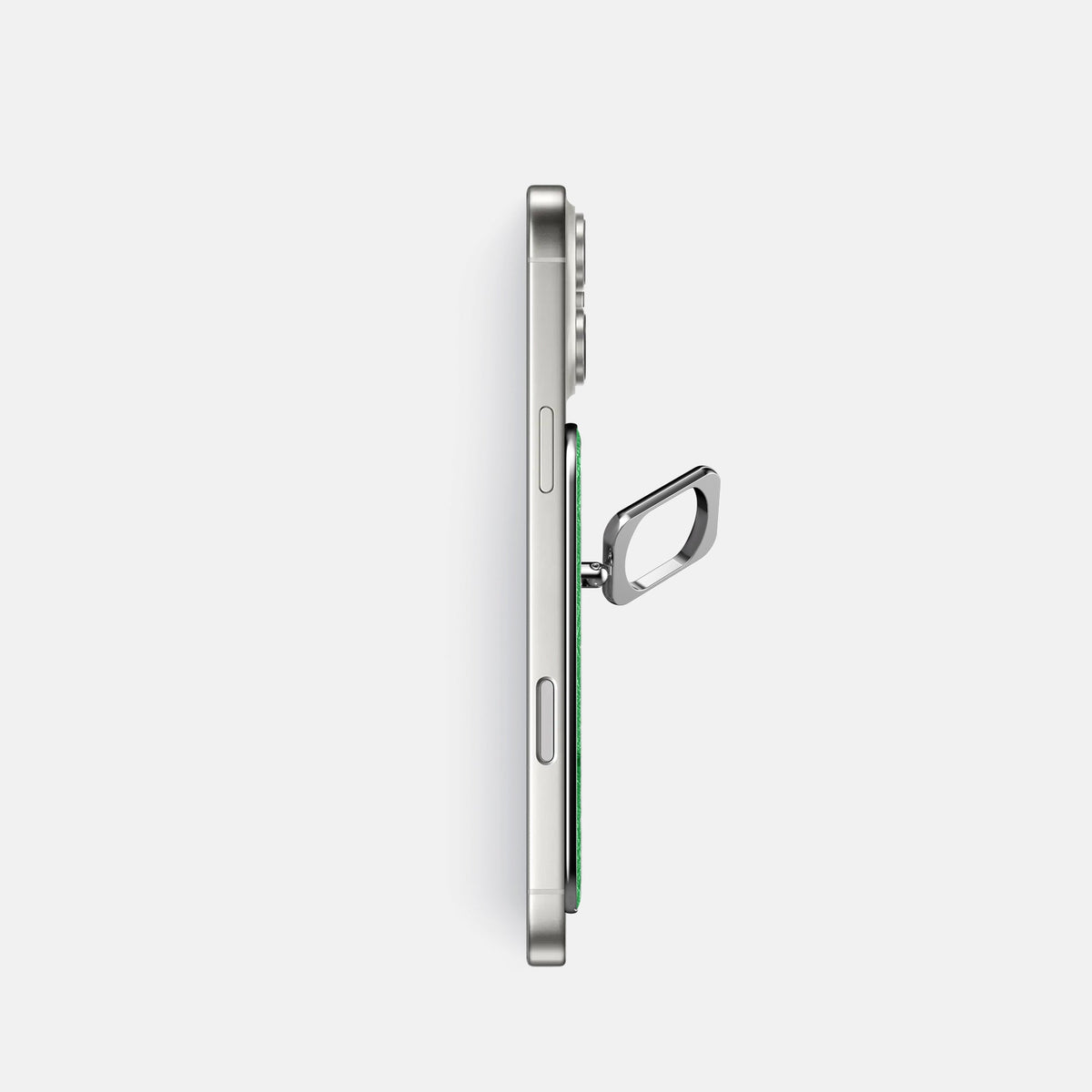 MagSafe Ring For iPhone 18 Pro In Ostrich -3 | Kentucky-Green-Steel