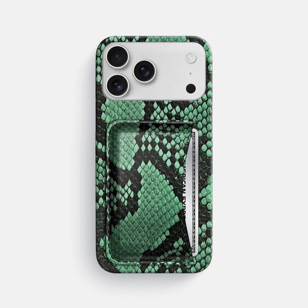 Slim Card Case For iPhone 17 Pro Max In Deluxe Python