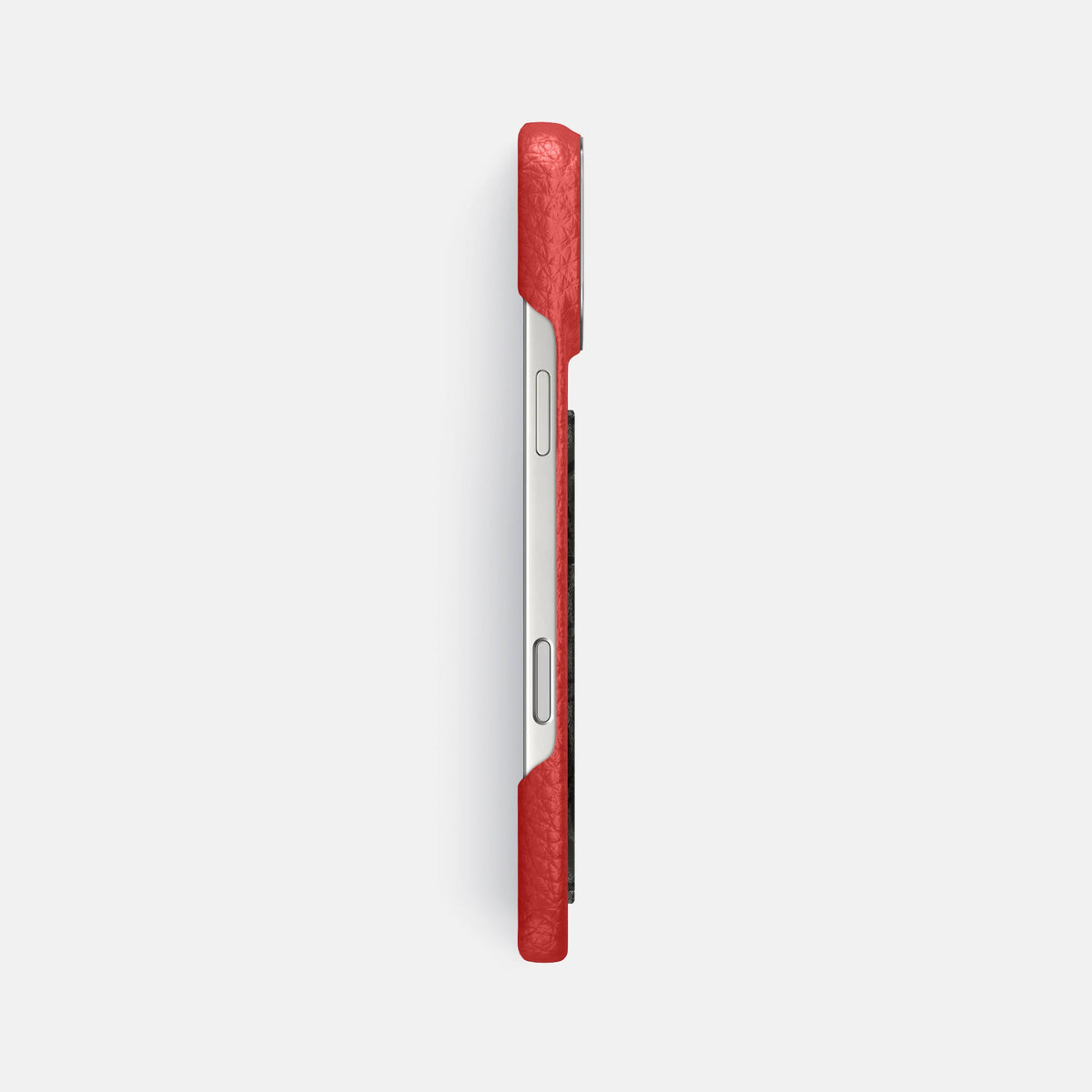 Classic Case With Carbon Dragon For iPhone 18 Pro Max In Calf -3 | Red-Steel