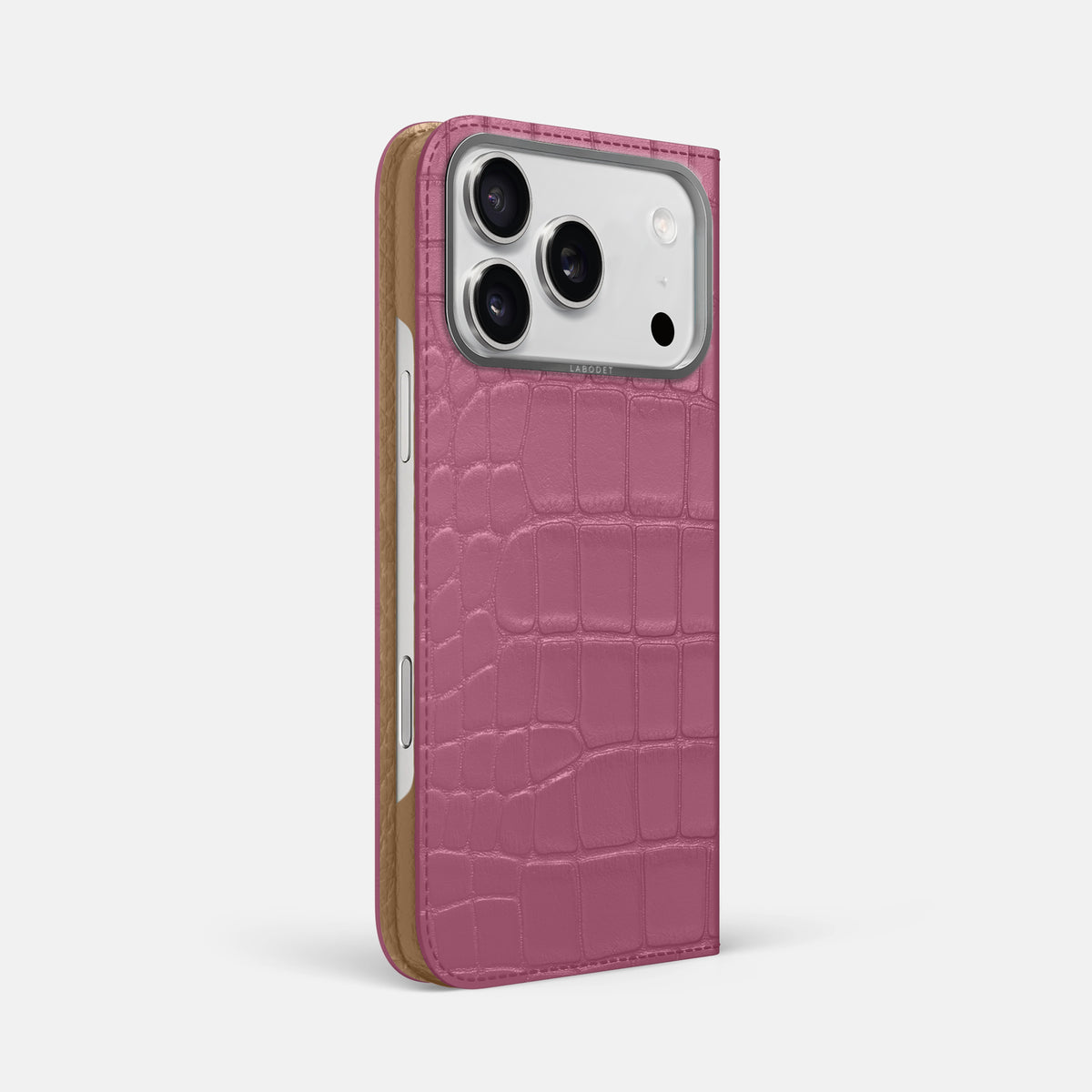 Folio Case For iPhone 17 Pro Max In Alligator -1 | Pink-Lagoon-Steel