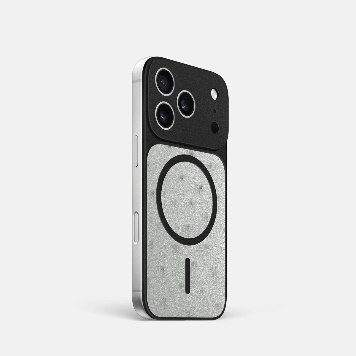 MagSafe Mask For iPhone 18 Pro In Ostrich -2 | White