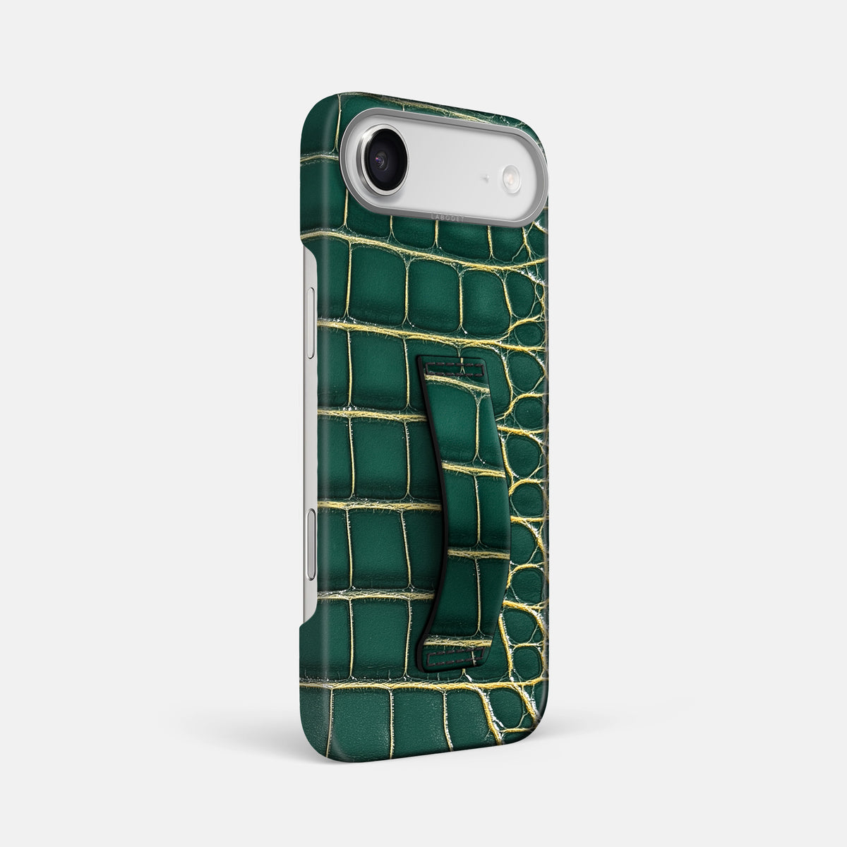 Finger Case For iPhone 17 Air In Patina Alligator -2 | Cambridge-Steel