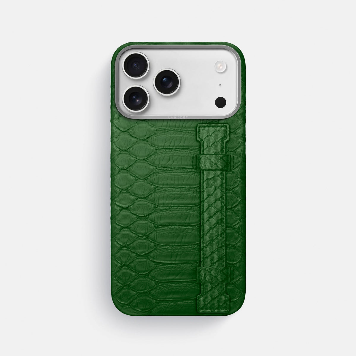Handle Case For iPhone 18 Pro Max In Python -1 | Green-Steel