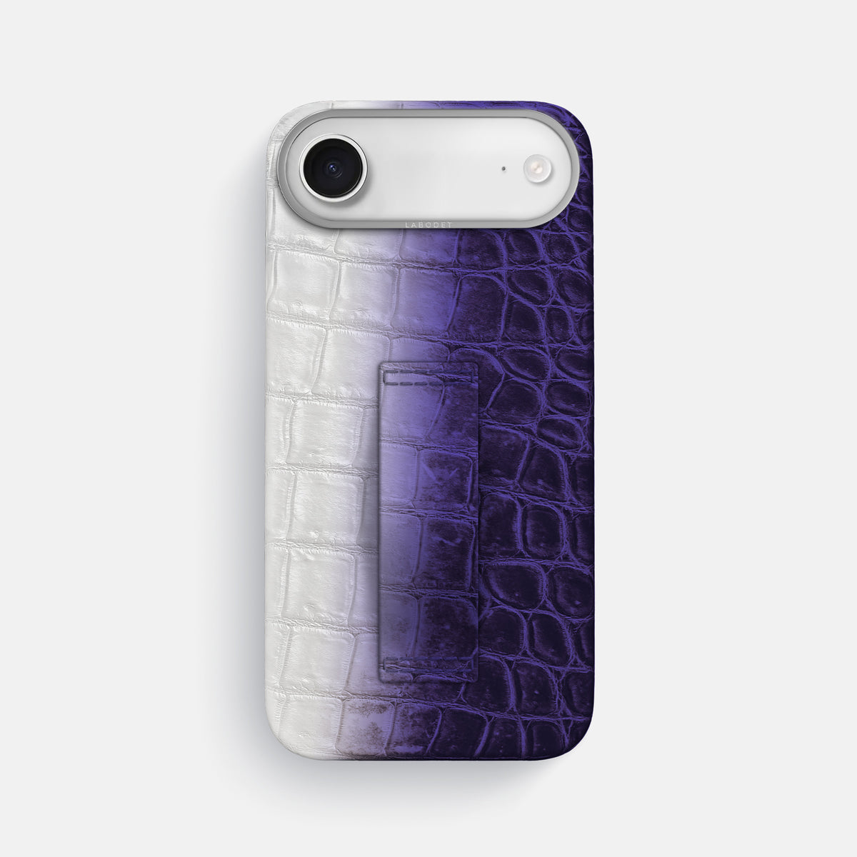 Finger Case For iPhone 17 Air In Himalayan Crocodile -1 | Purple-Steel