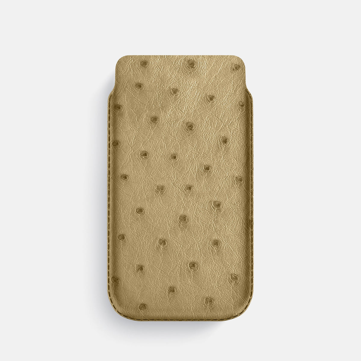 Pouch Case For iPhone 18 Pro In Ostrich -1 | Desert-Sand