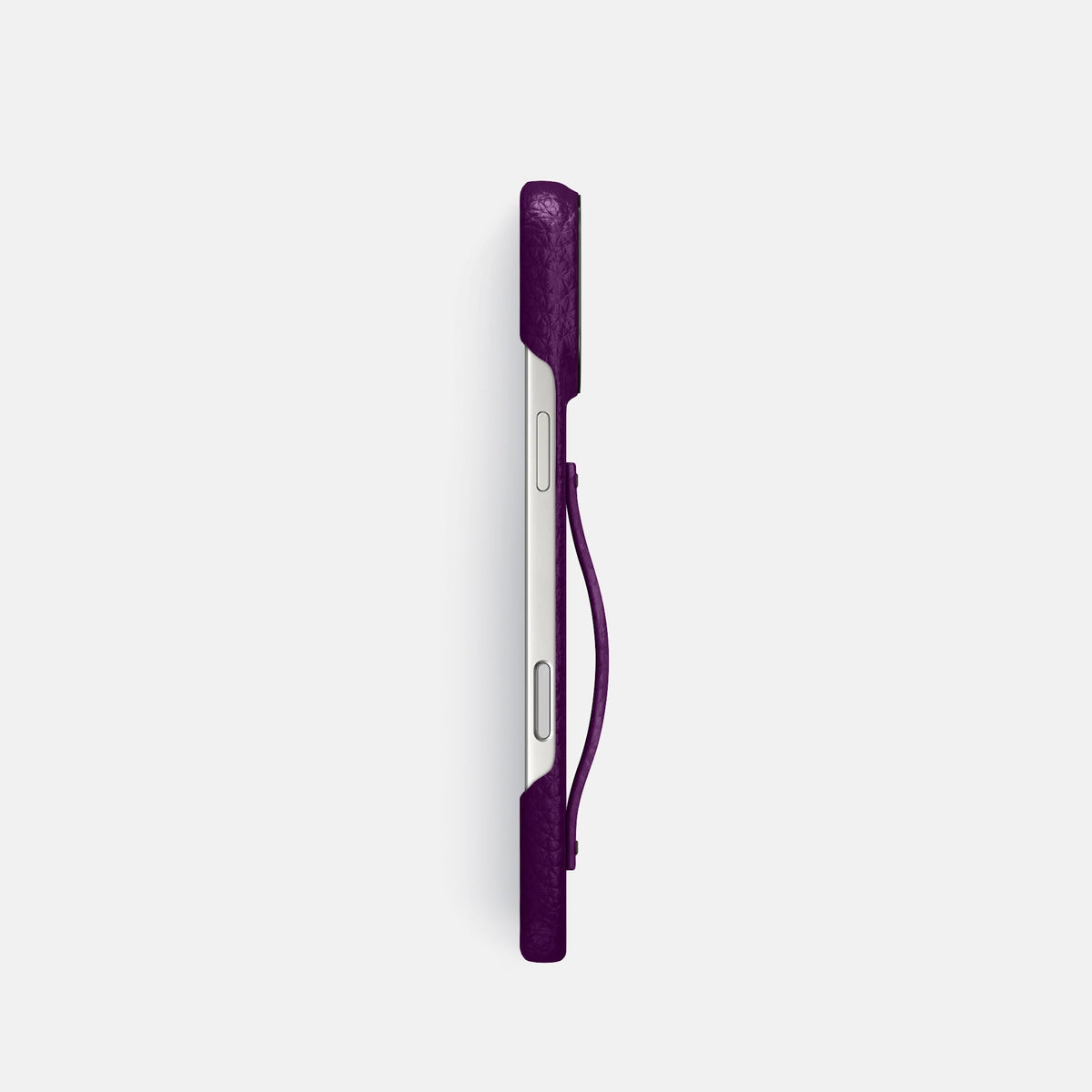 Finger Case For iPhone 18 Pro In Calf -3 | Violet-Black