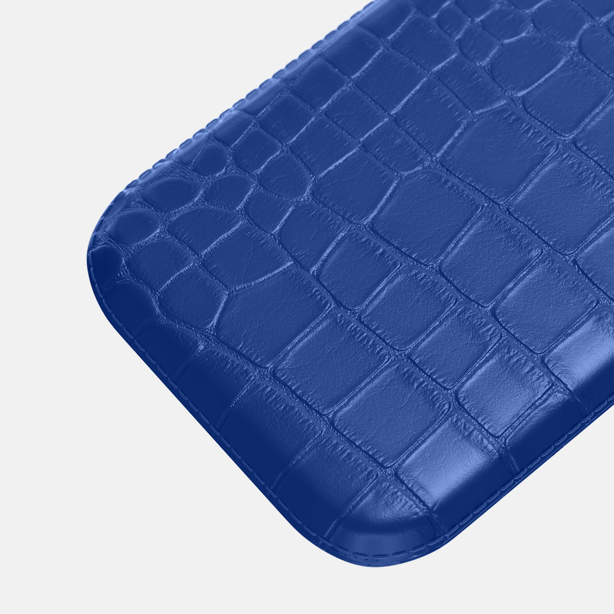 Pouch Case For iPhone 18 Pro In Alligator -3 | Royal-Blue