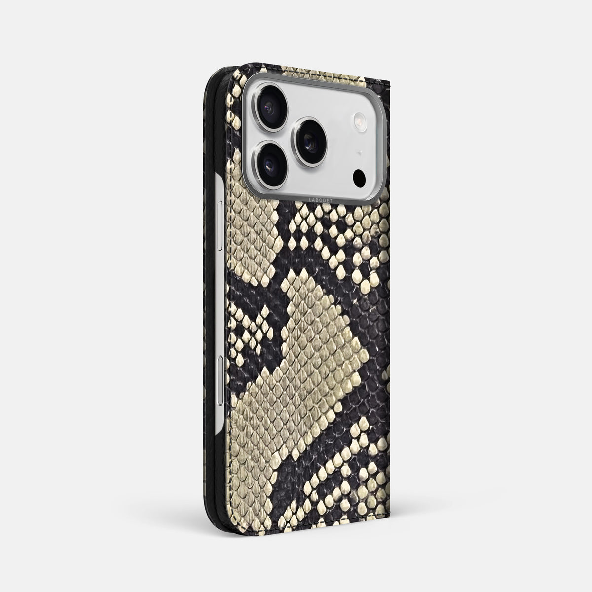 Folio Case For iPhone 17 Pro Max In Deluxe Python -1 | Savannah-Steel