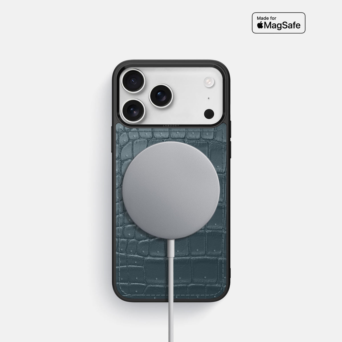 Sport Case For iPhone 18 Pro In Porosus Crocodile -5 | Denim