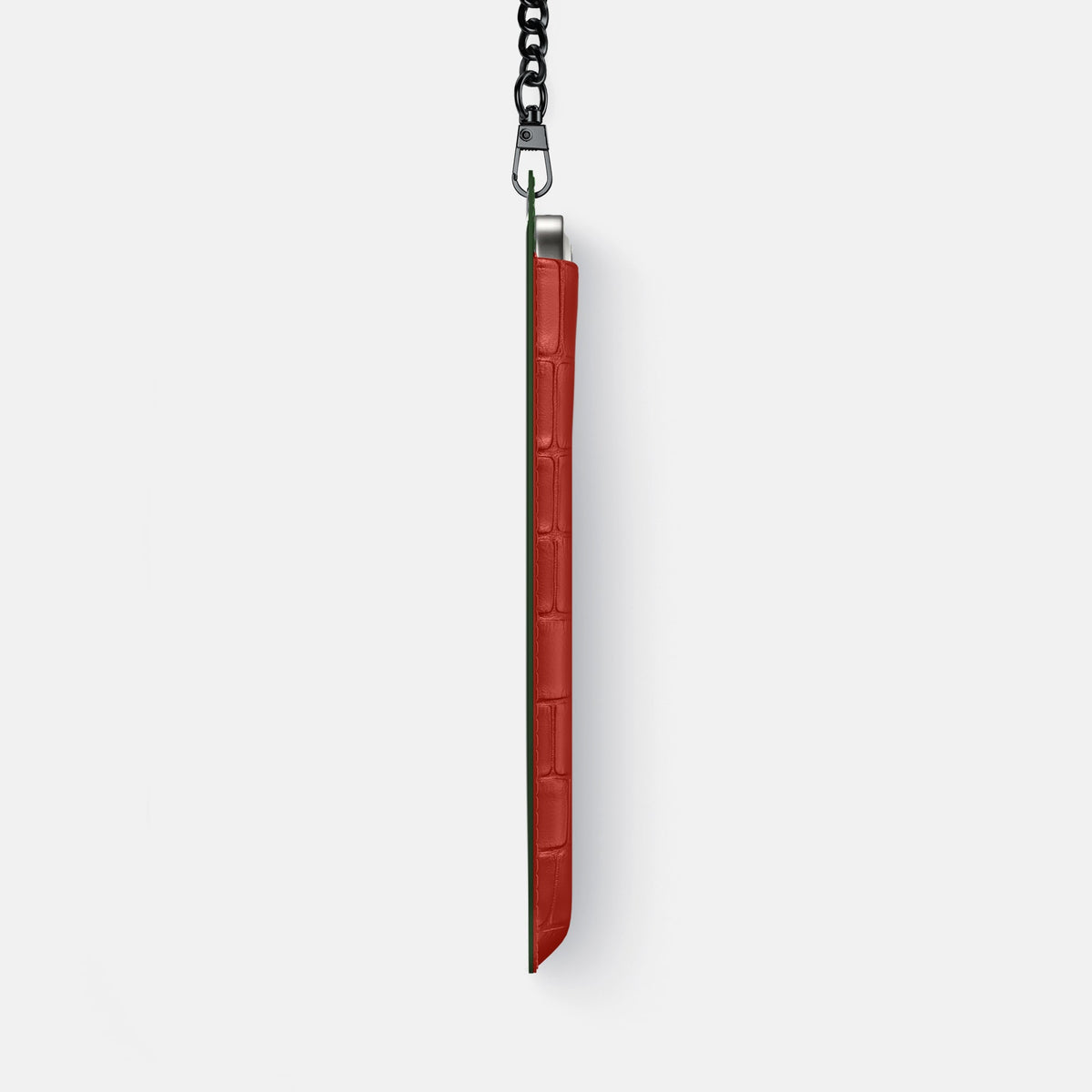 Crossbody Bag For iPhone 18 Pro Max In Alligator -4 | Red-Black