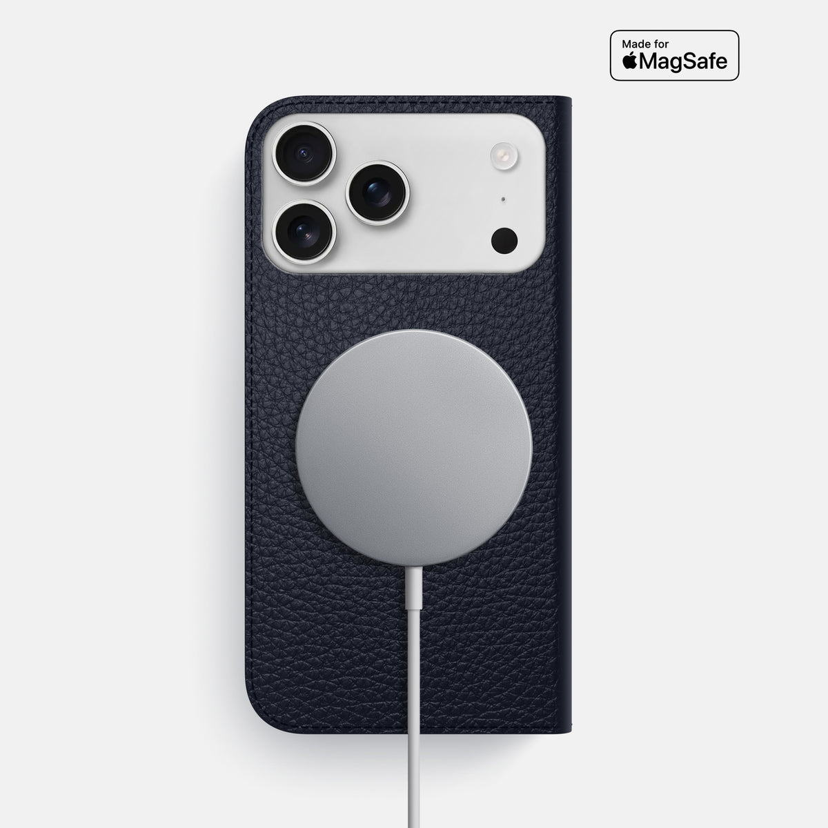 Folio Slim Case For iPhone 17 Pro Max In Calf -3 | Marine