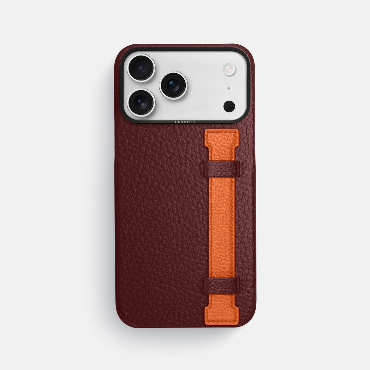 Handle Case Coloré For iPhone 18 Pro Max In Calf -1 | Bordeaux-Black