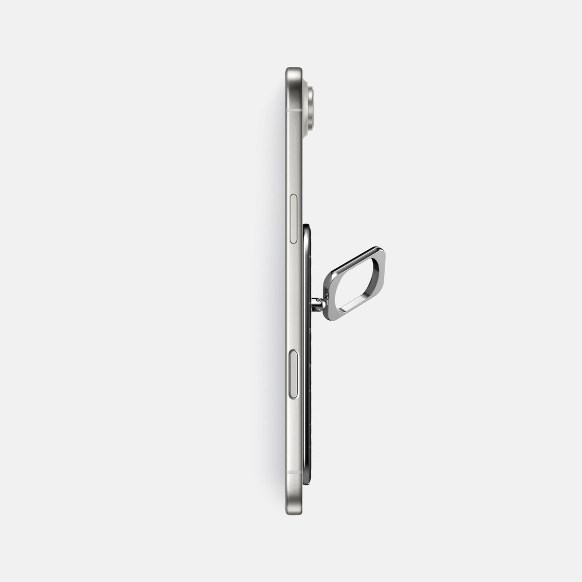 MagSafe Ring For iPhone 17 Air In Shiny Alligator -3 | Black-Steel