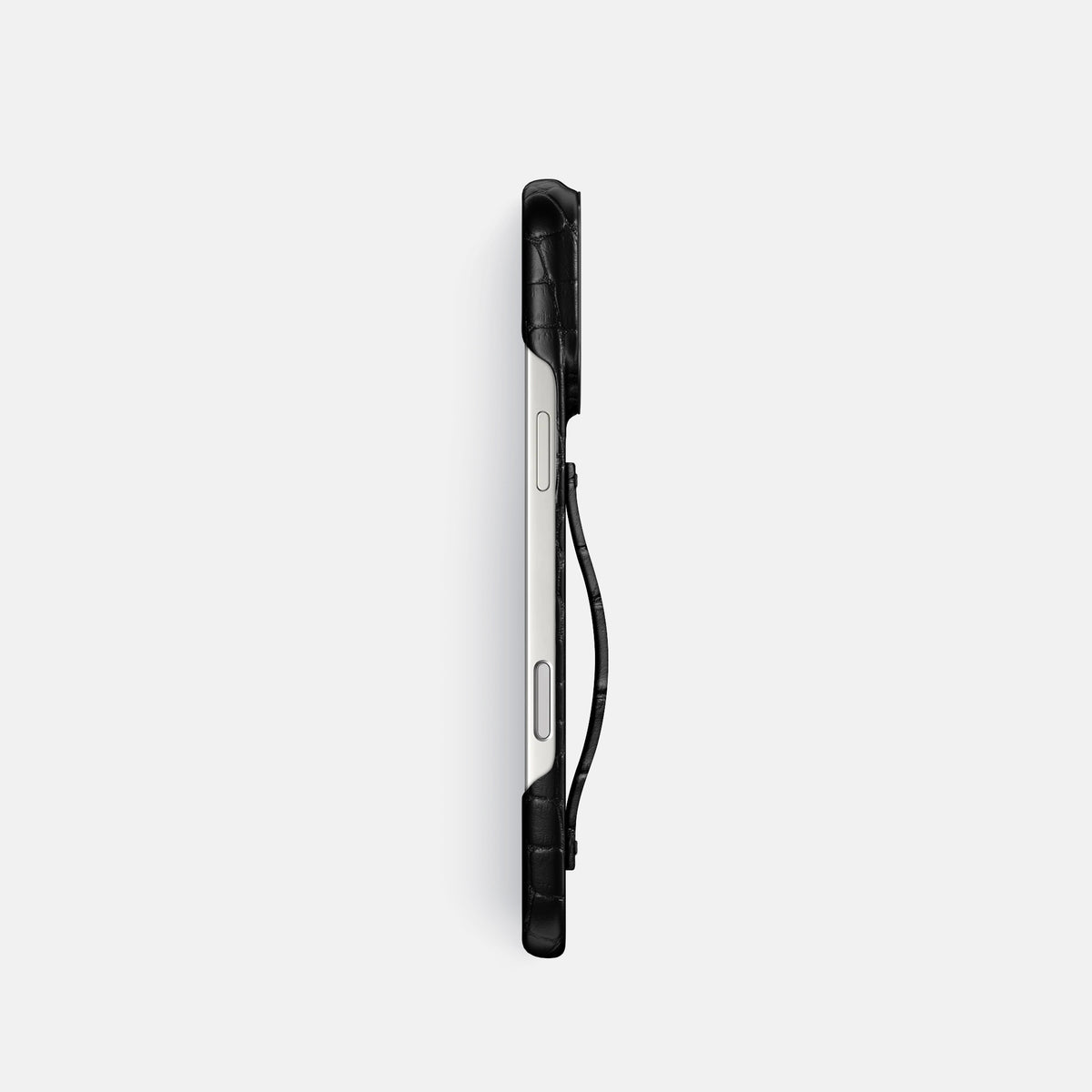 Finger Case For iPhone 17 Pro In Alligator -3 | Black-Black
