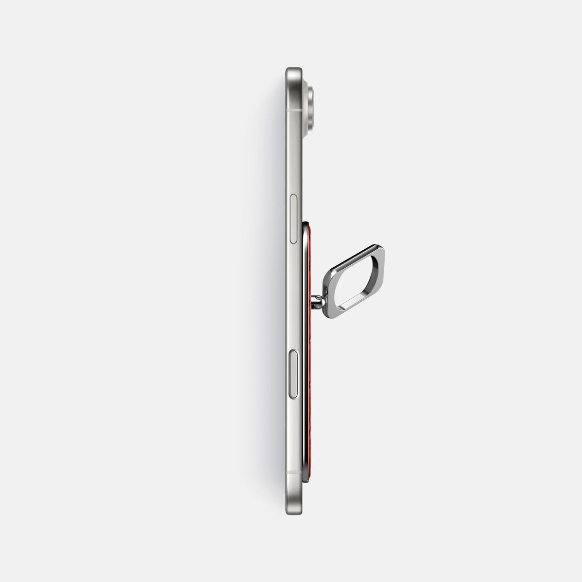 MagSafe Ring For iPhone 17 Air In Porosus Crocodile -3 | Rust-Steel