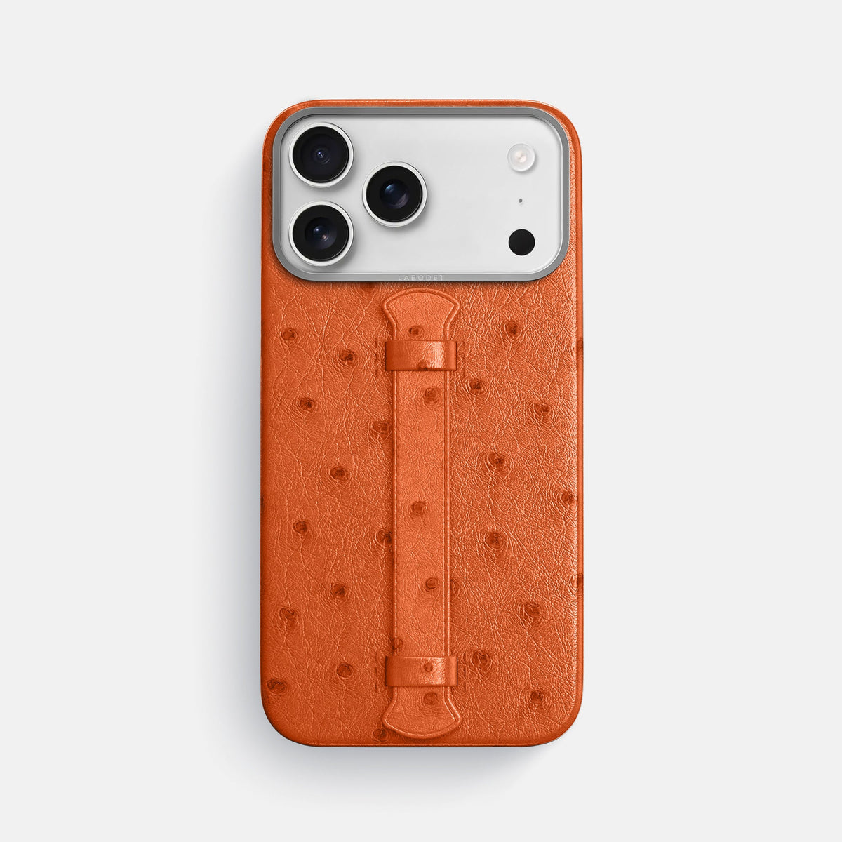 Center Handle For iPhone 18 Pro Max In Ostrich -1 | Orange-Steel