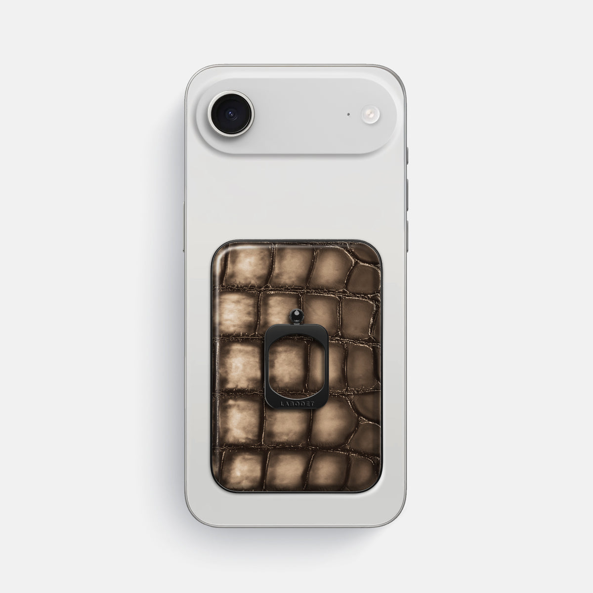 MagSafe Ring For iPhone 17 Air In Patina Alligator -2 | Etoupe-Black