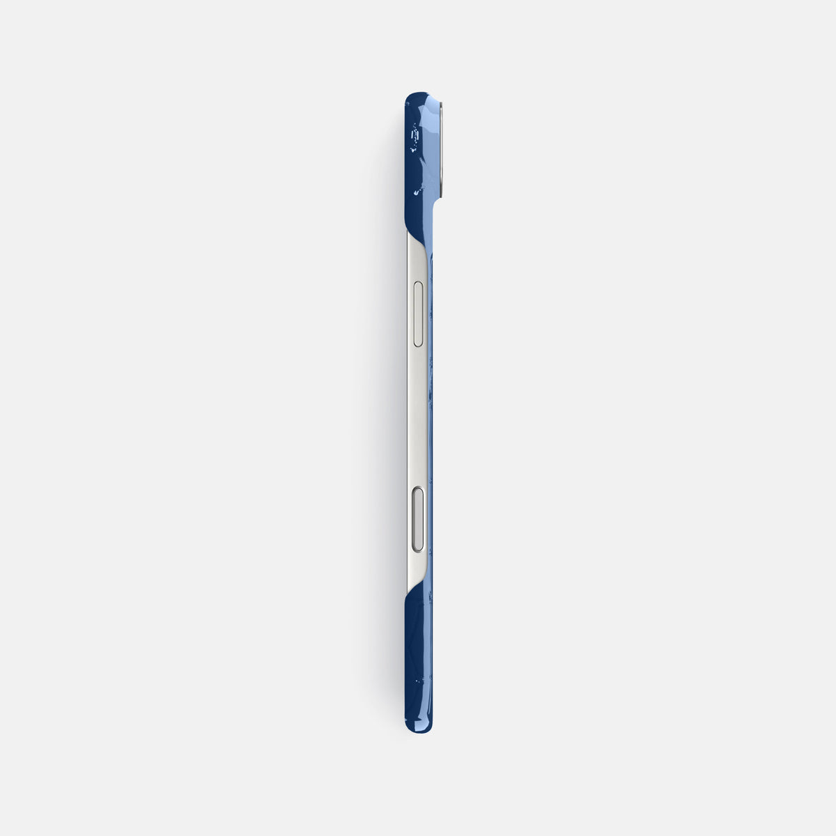 Classic Case For iPhone 17 Air In Shiny Alligator -3 | Mediterranean-Steel