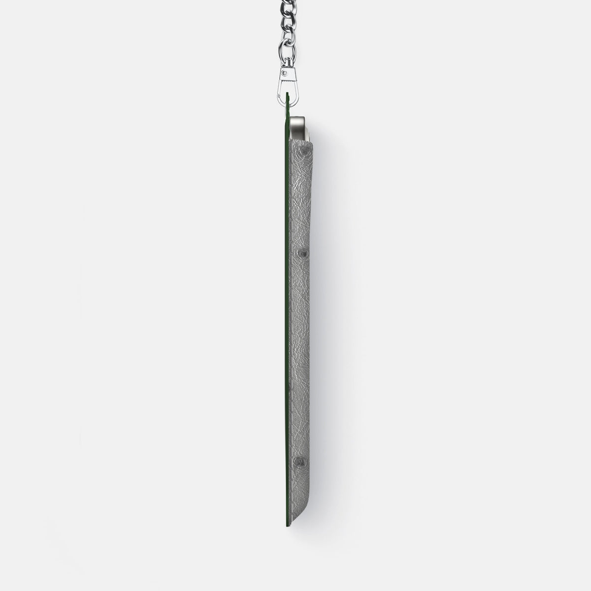 Crossbody Bag For iPhone 18 Pro Max In Ostrich -4 | Silver-Steel