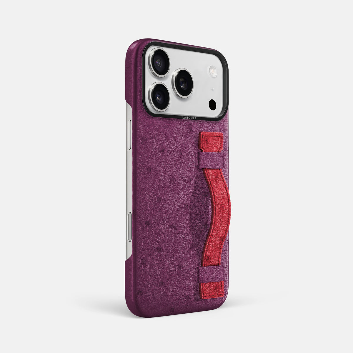 Handle Case Coloré For iPhone 17 Pro Max In Ostrich -2 | Purple-Black