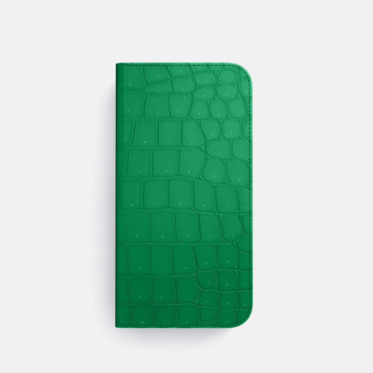 Folio Case For iPhone 17 Pro In Porosus Crocodile -4 | Cactus-Green-Black