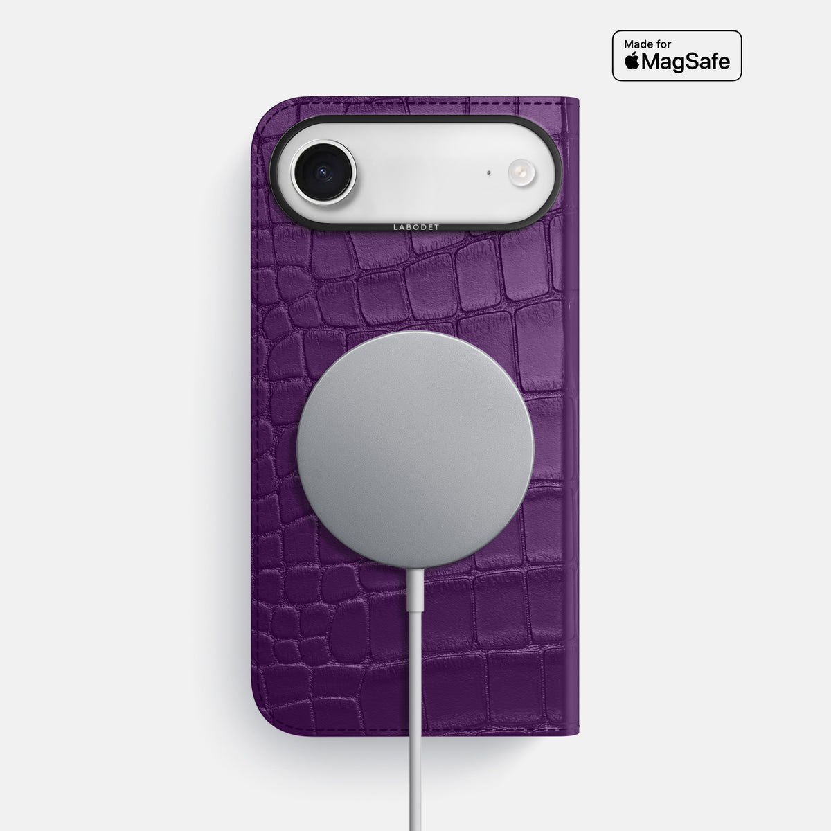 Folio Case For iPhone 17 Air In Alligator -3 | Purple-Black