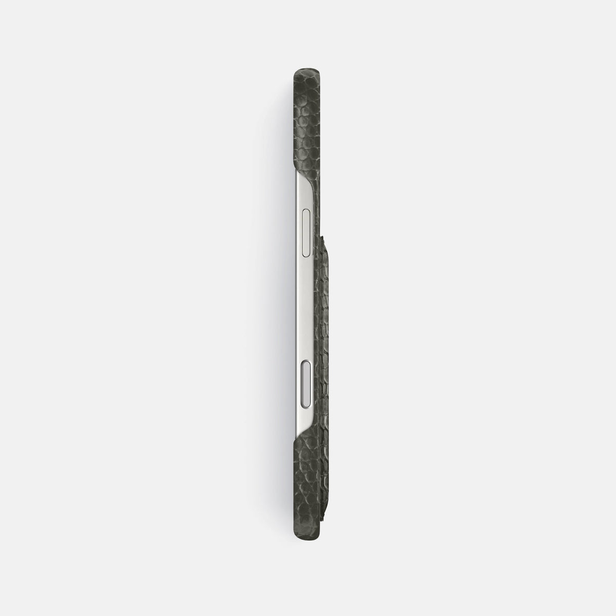 Slim Card Case For iPhone 18 Pro Max In Lizard -3 | Grey