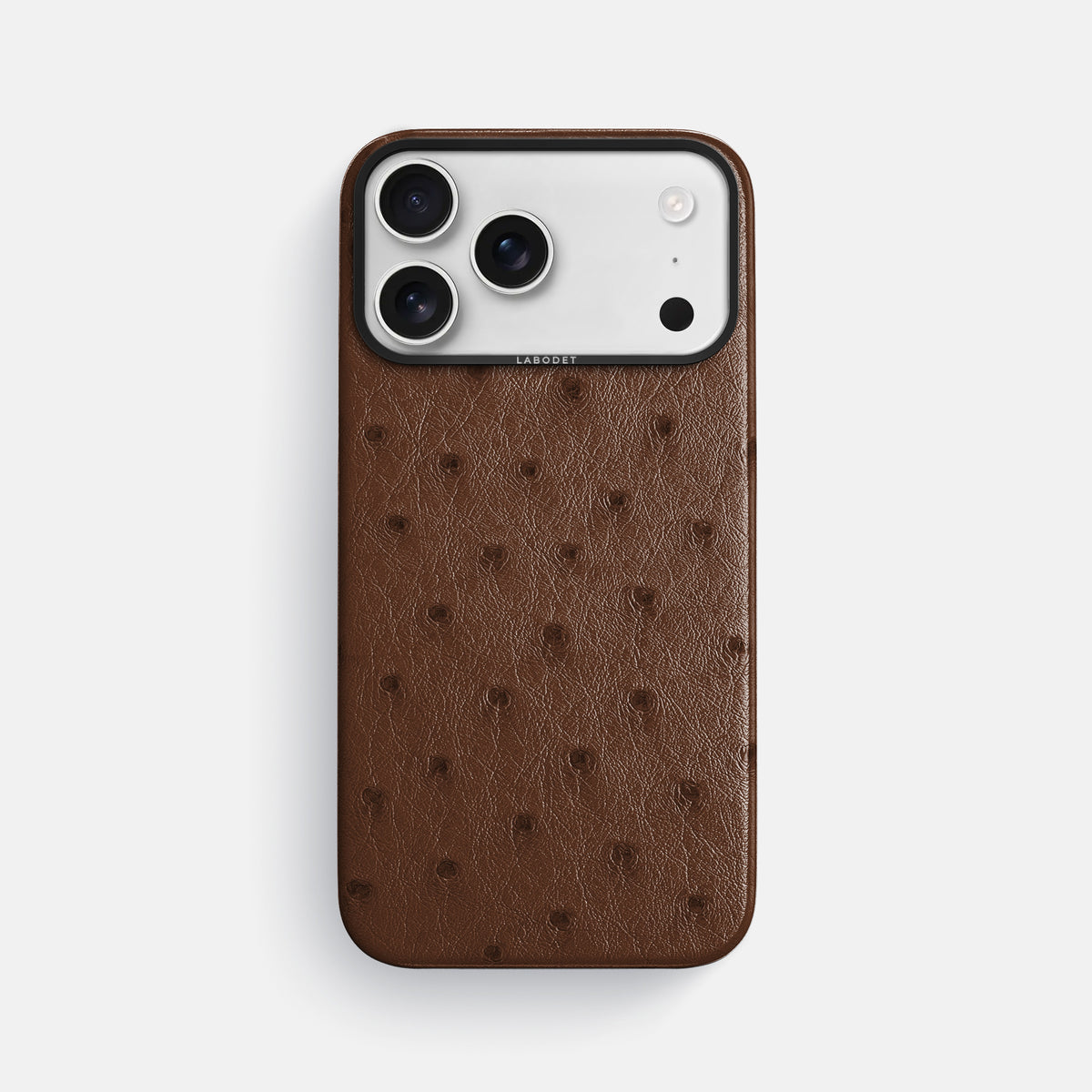 Classic Case For iPhone 17 Pro Max In Ostrich -1 | Chocolate-Black