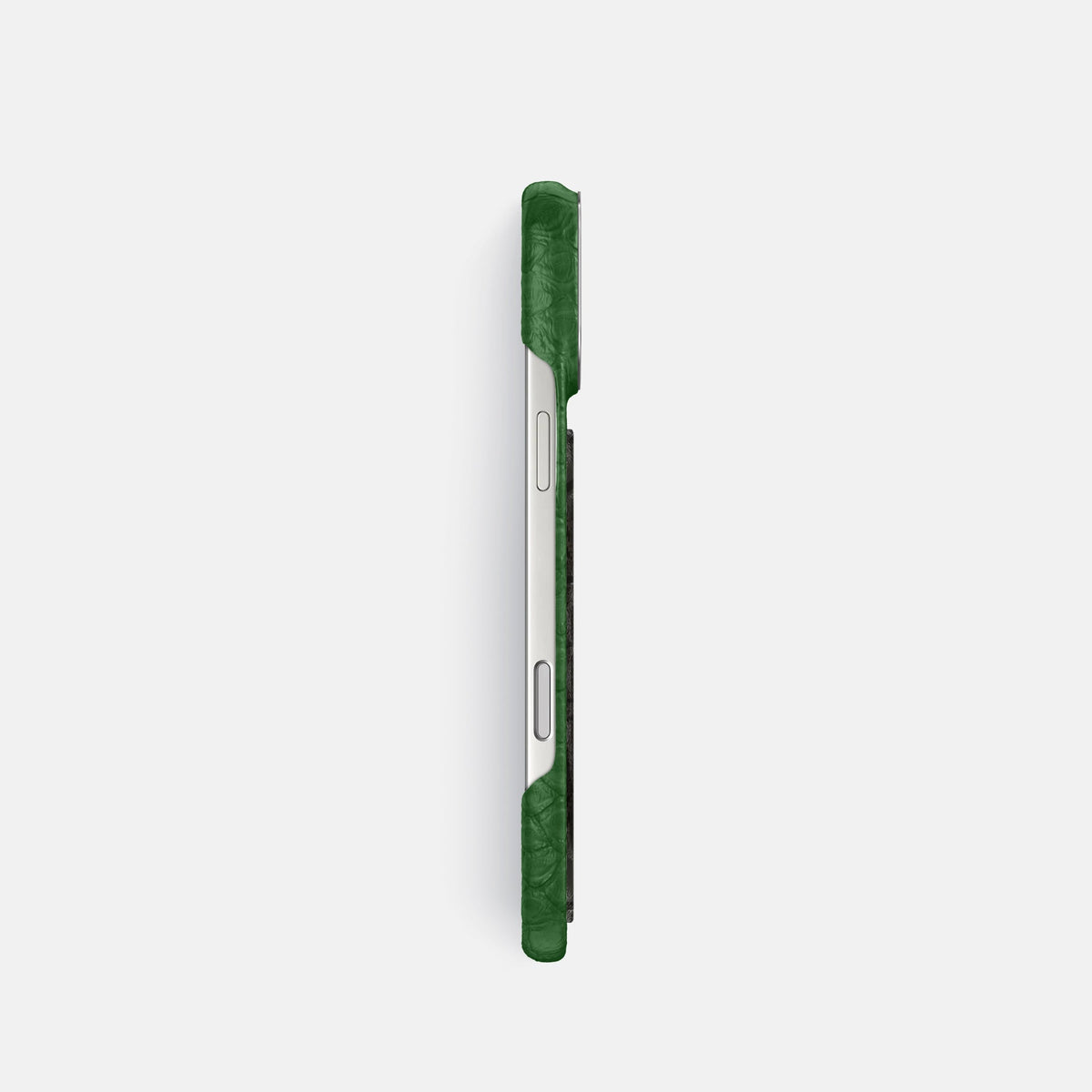 Classic Case With Carbon Dragon For iPhone 18 Pro In Python -3 | Green-Steel