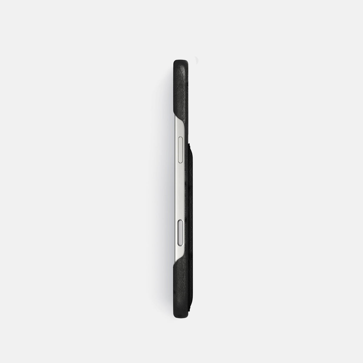 Slim Card Case For iPhone 18 Pro In Ostrich -3 | Black