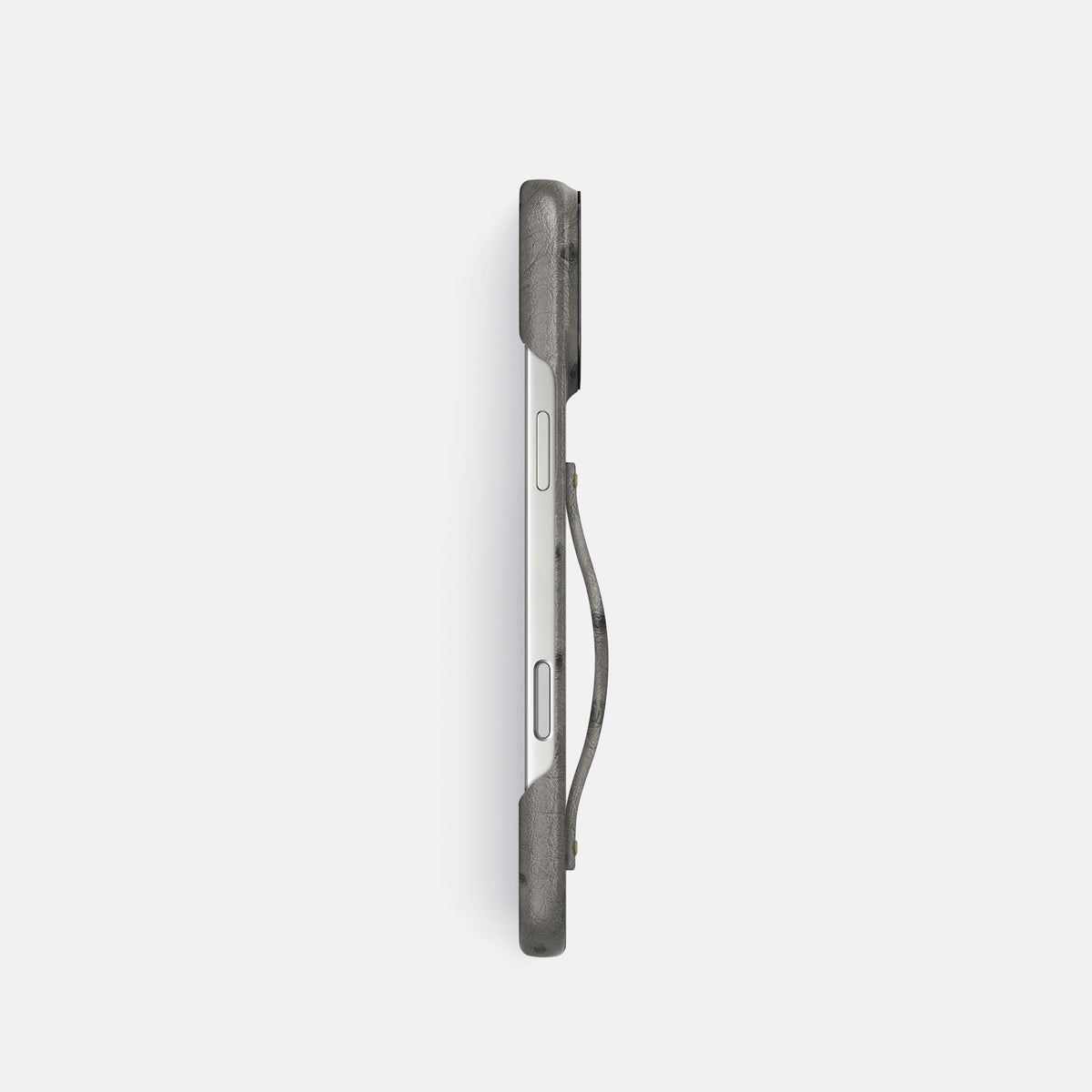 Finger Case For iPhone 17 Pro In Ostrich -3 | Grey-Black