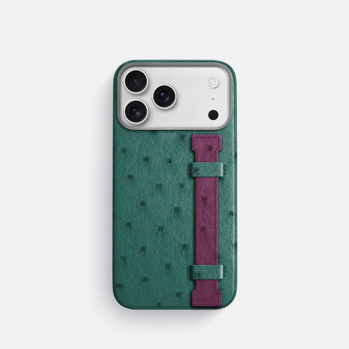 Handle Case Coloré For iPhone 17 Pro In Ostrich -1 | Forest-Green-Steel