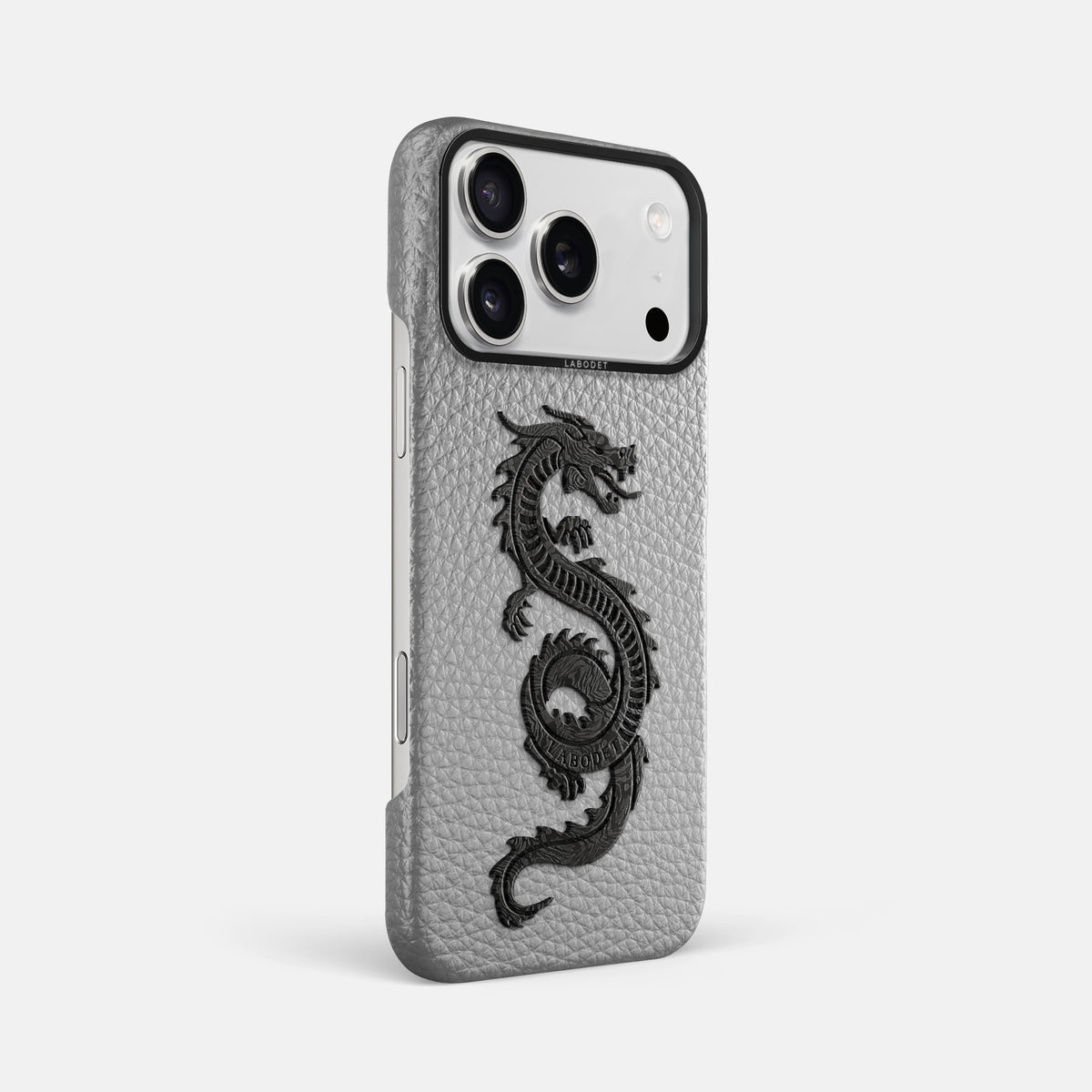 Classic Case With Carbon Dragon For iPhone 17 Pro Max In Calf -2 | Nuage-Black