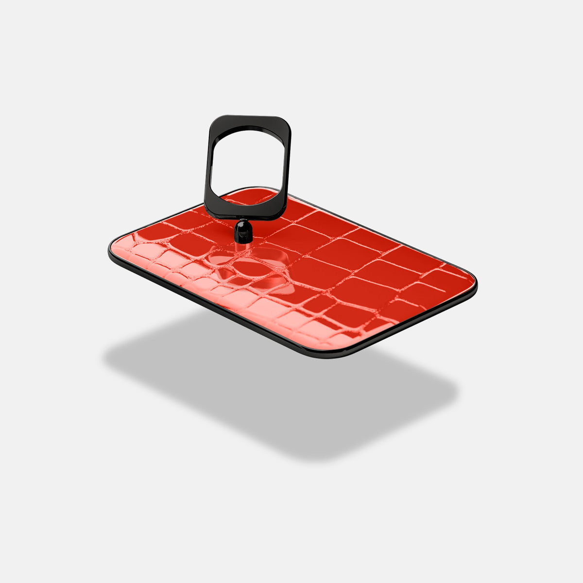 MagSafe Ring For iPhone 18 Pro Max In Shiny Alligator -4 | Coral-Orange-Black