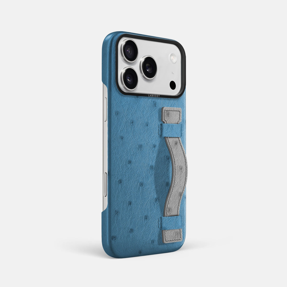 Handle Case Coloré For iPhone 18 Pro Max In Ostrich -2 | Blue-Jeans-Black