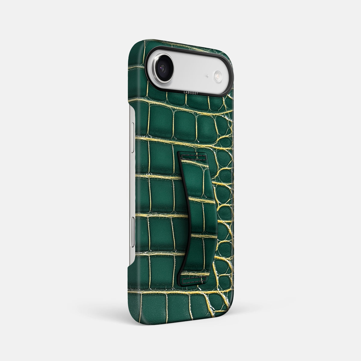 Finger Case For iPhone 17 Air In Patina Alligator -2 | Cambridge-Black
