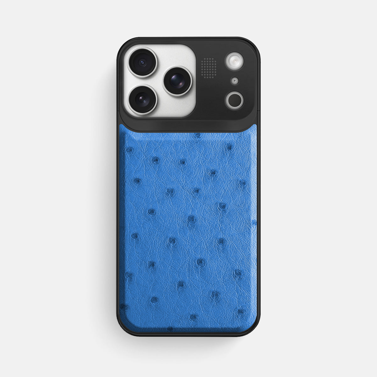 Metal Case For iPhone 17 Pro Max In Ostrich -1 | Royal-Blue-Black