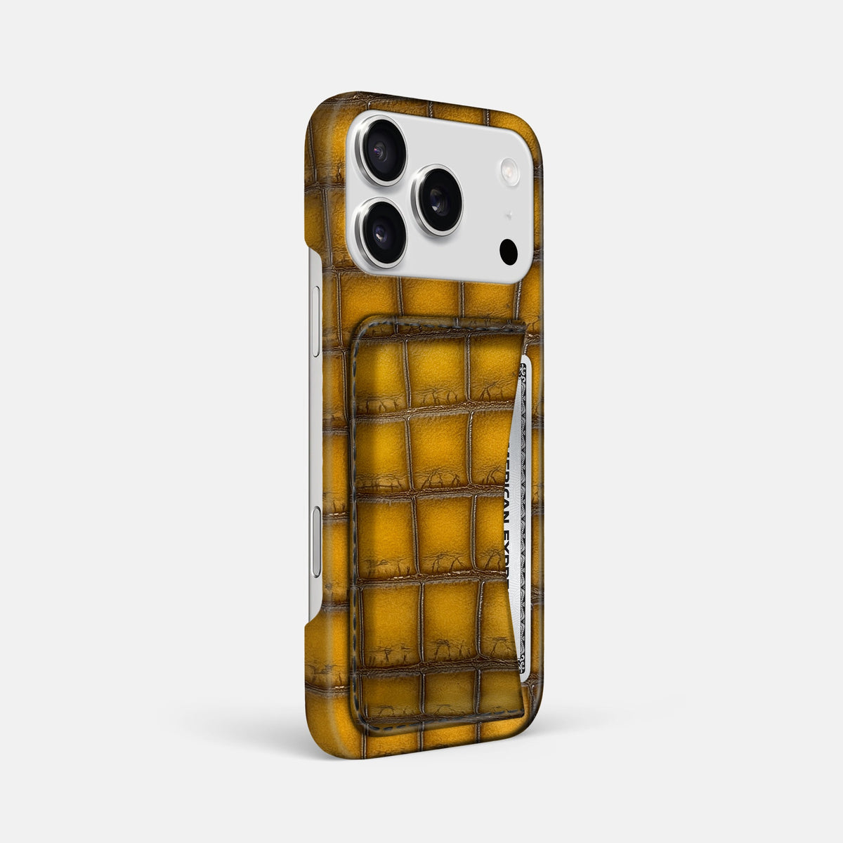 Slim Card Case For iPhone 18 Pro Max In Patina Alligator -2 | Sydney
