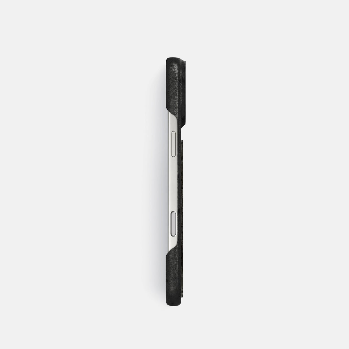 Classic Case With Carbon Dragon For iPhone 18 Pro In Ostrich -3 | Black-Black