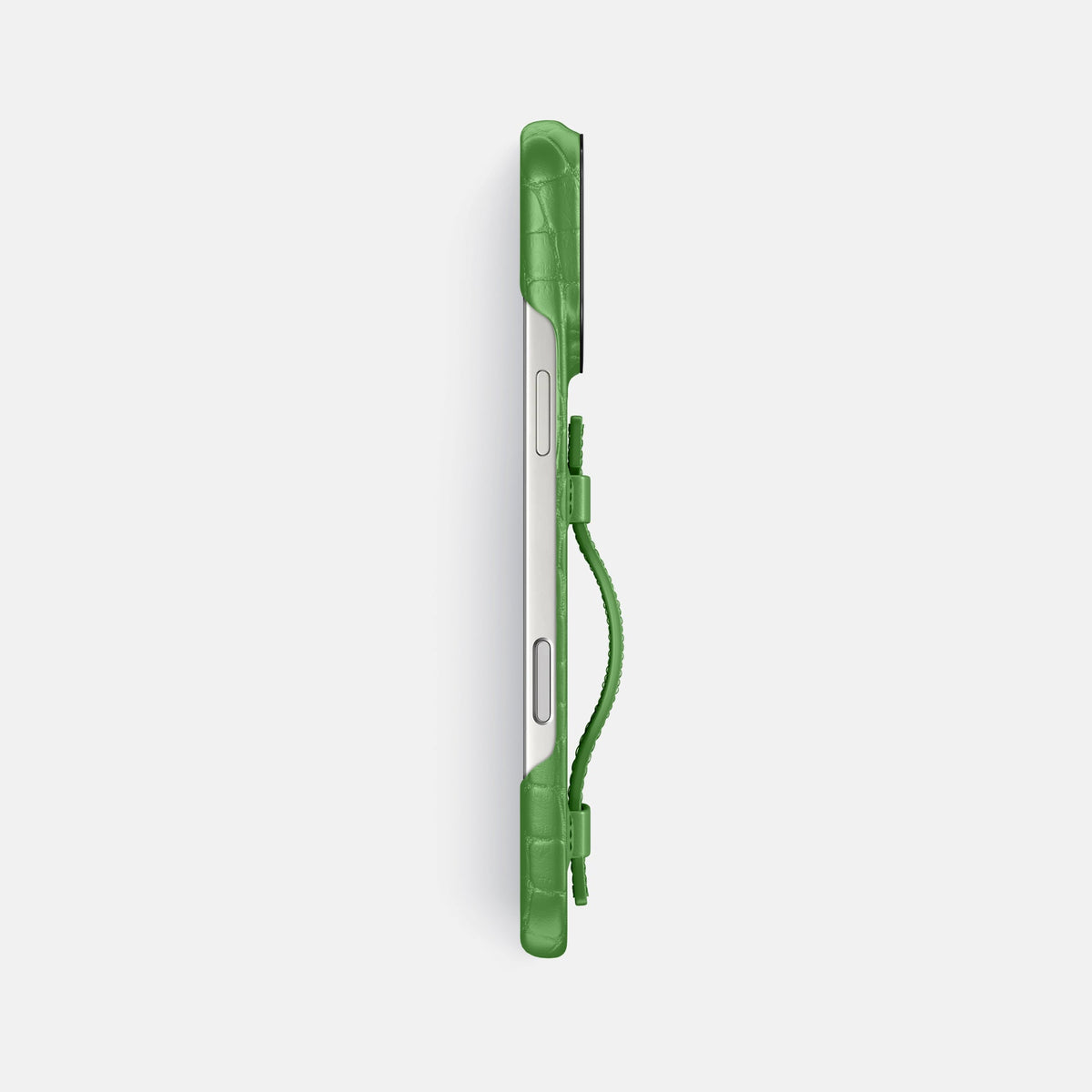 Handle Case For iPhone 18 Pro Max In Alligator -3 | Apple-Green-Black