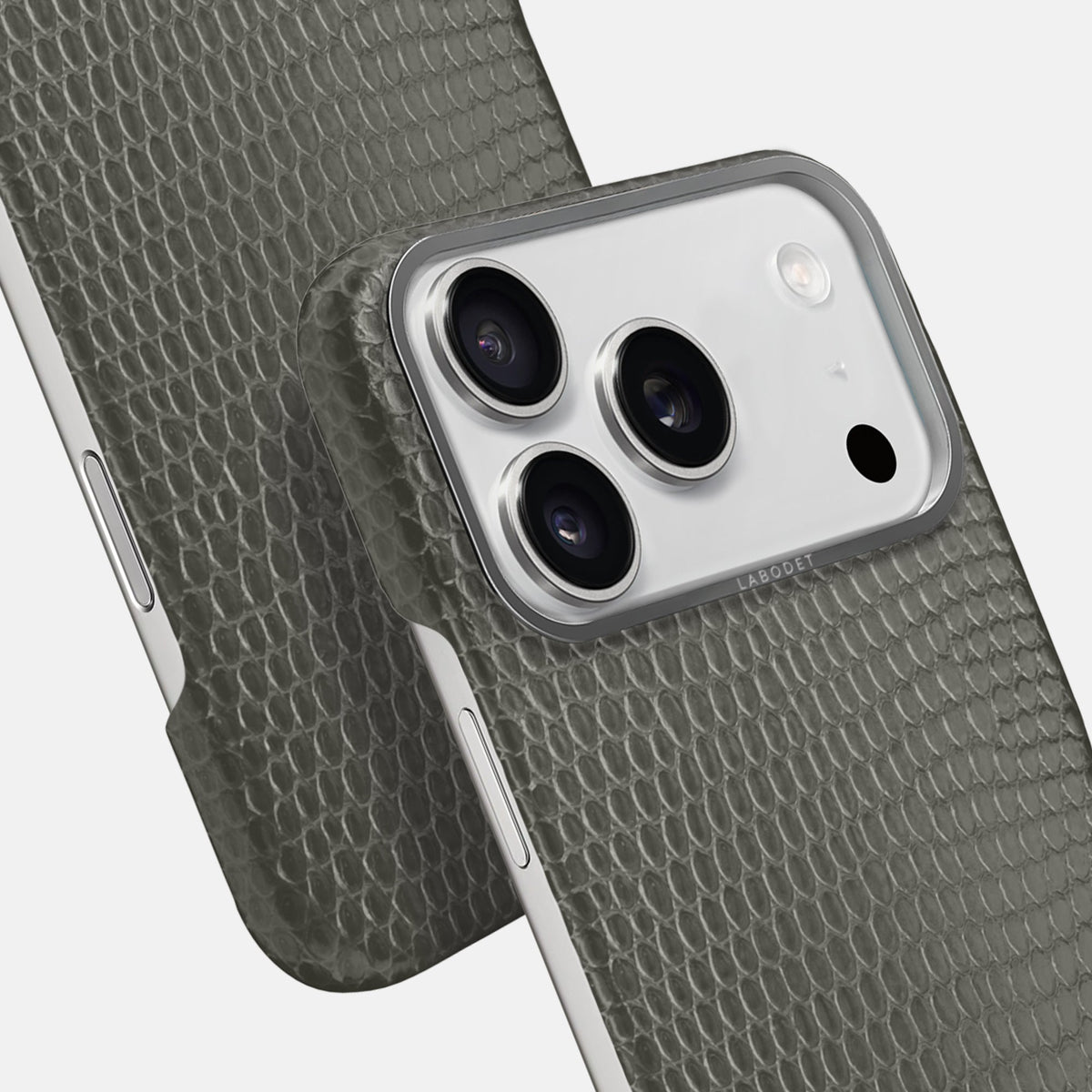 Classic Case For iPhone 18 Pro Max In Lizard -6 | Grey-Steel