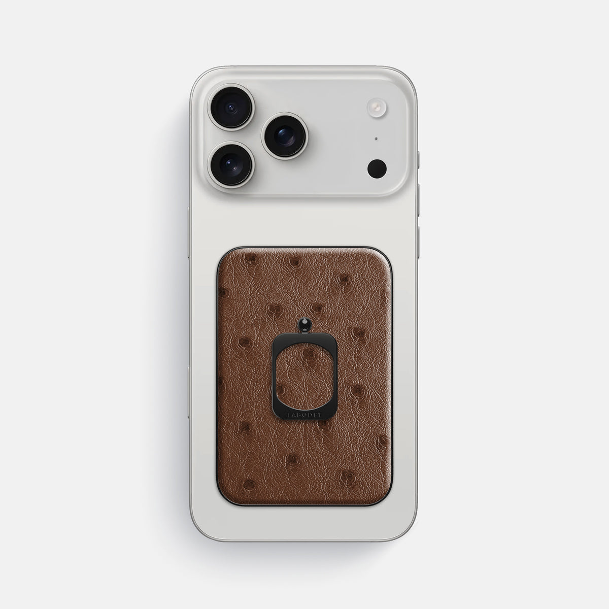 MagSafe Ring For iPhone 17 Pro Max In Ostrich -2 | Chocolate-Black